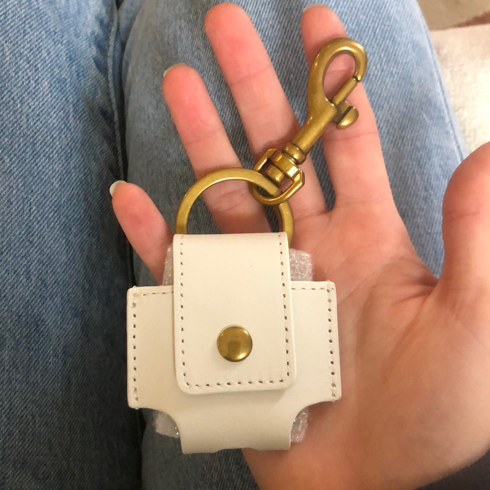 Mark & Graham Leather Airpod Case Keychain NWT